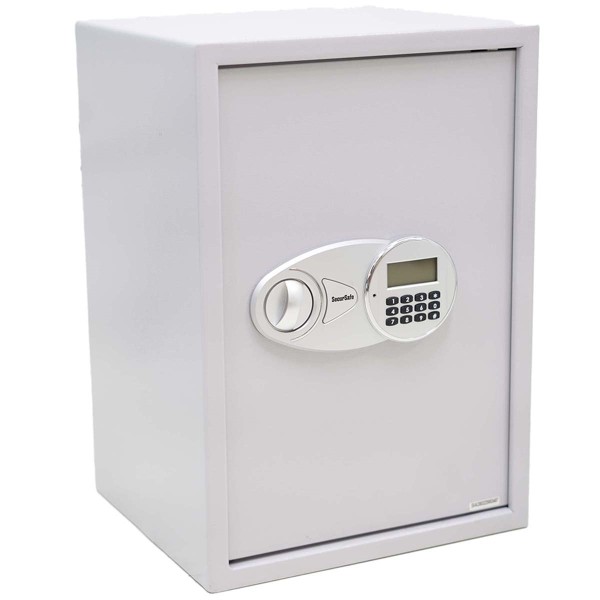 Encontraproduto.com.br - Cofre Eletrônico Latcor SecurSafe Cinza 750EID-TA2