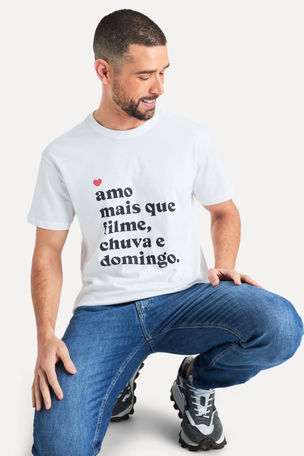 Encontraproduto.com.br - Camiseta Amo Mais Que Filme Chuva