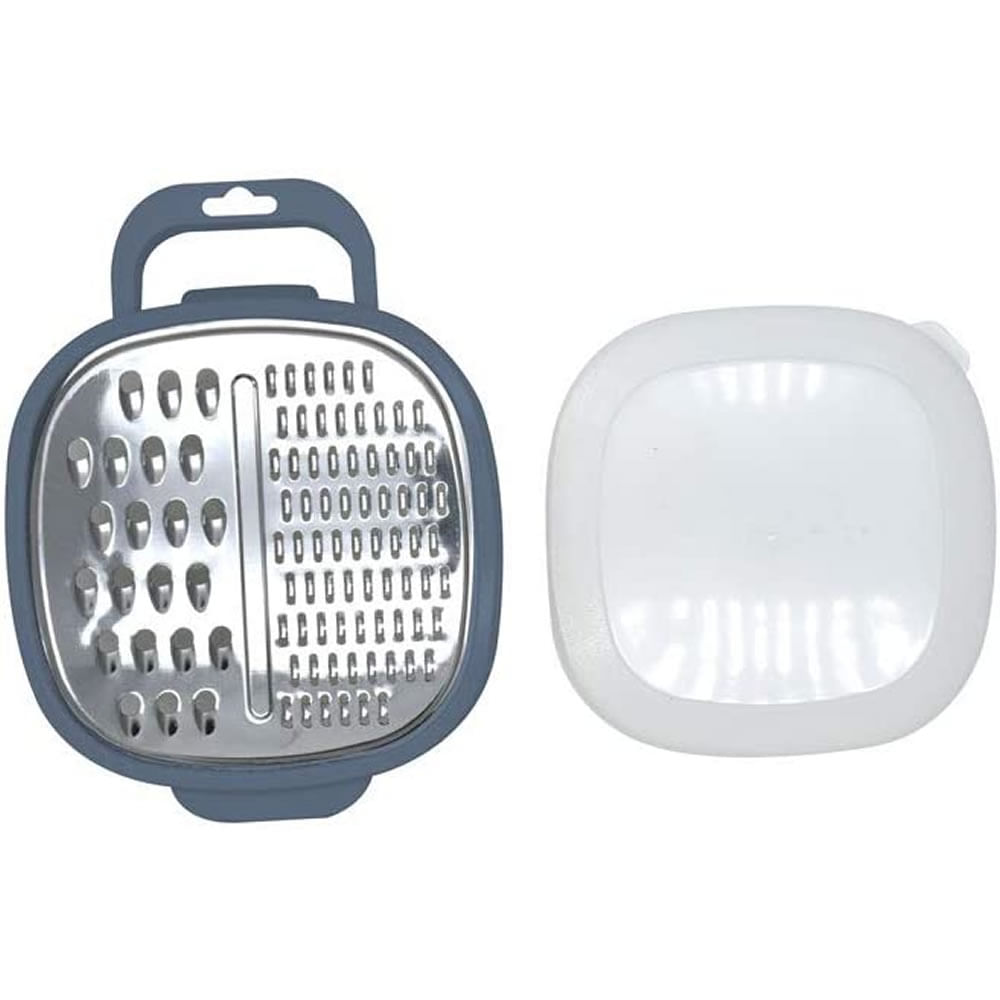 Encontraproduto.com.br - Ralador com recipiente Fackelmann Elemental 19x14cm azul