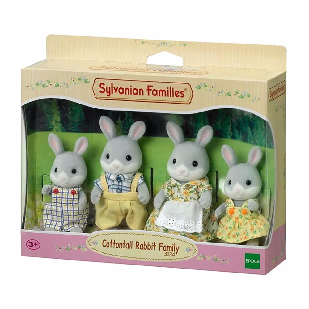 Encontraproduto.com.br - Sylvanian Families - Familia dos Coelhos Cauda de Algodão - Epoch Magia