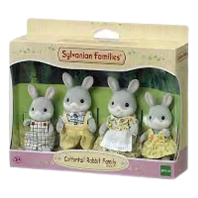 Encontraproduto.com.br - Sylvanian Families - Familia dos Coelhos Cauda de Algodão - Epoch Magia