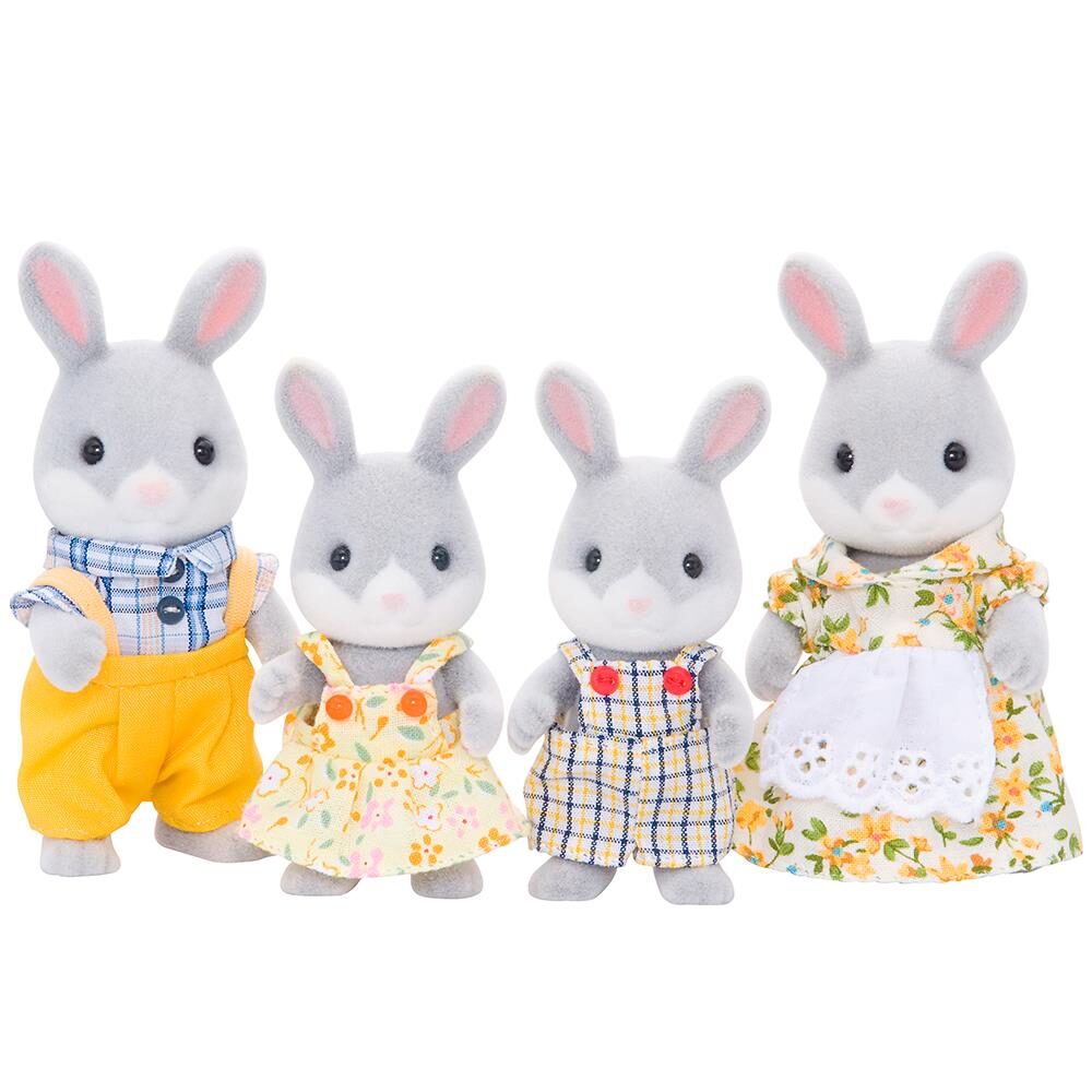 Encontraproduto.com.br - Sylvanian Families - Familia dos Coelhos Cauda de Algodão - Epoch Magia