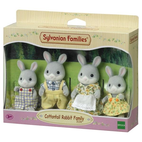 Encontraproduto.com.br - Sylvanian Families - Familia dos Coelhos Cauda de Algodão - Epoch Magia