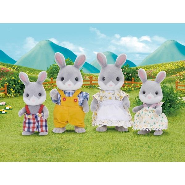 Encontraproduto.com.br - Sylvanian Families - Familia dos Coelhos Cauda de Algodão - Epoch Magia