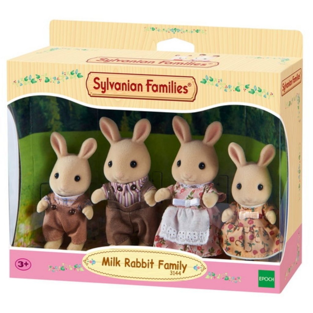 Encontraproduto.com.br - Sylvanian Families - Familia dos Coelho de Leite  - Epoch Magia