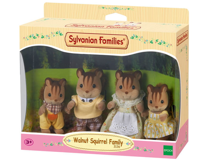 Encontraproduto.com.br - Sylvanian Families - Familia dos Esquilos Noz - Epoch Magia