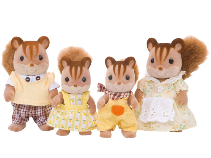 Encontraproduto.com.br - Sylvanian Families - Familia dos Esquilos Noz - Epoch Magia
