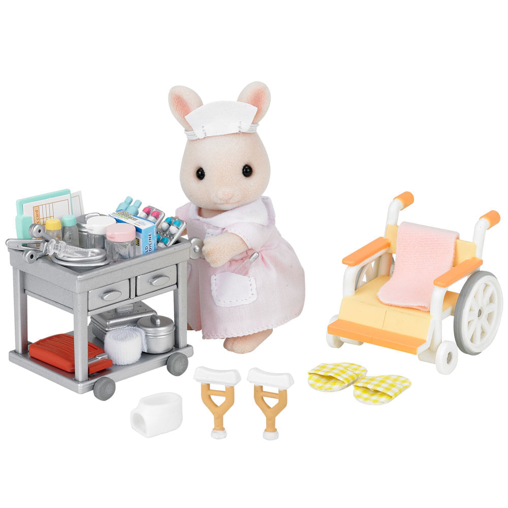 Encontraproduto.com.br - Sylvanian Families - Enfermeira do Campo - Epoch Magia