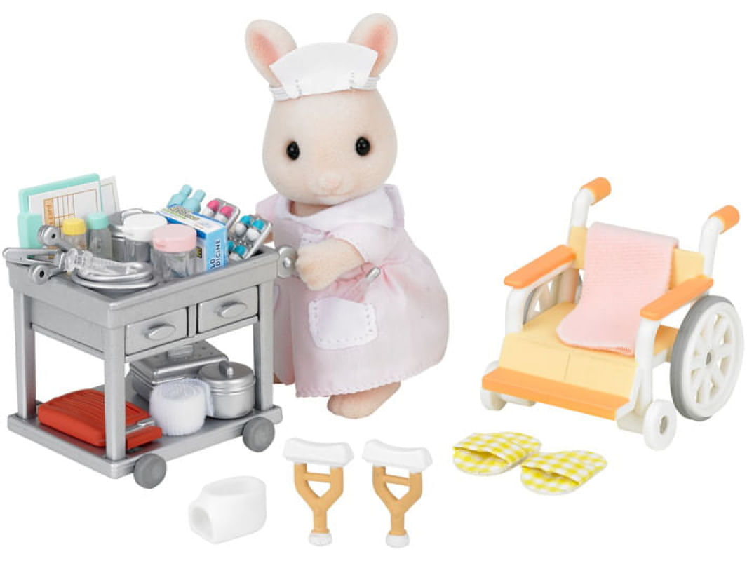 Encontraproduto.com.br - Sylvanian Families - Enfermeira do Campo - Epoch Magia