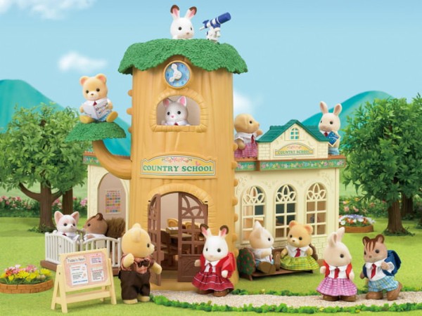 Encontraproduto.com.br - Sylvanian Families Escola Na árvore - Com Acessórios