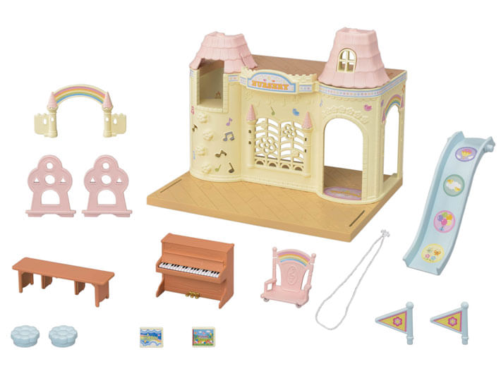 Encontraproduto.com.br - Sylvanian Families - Castelo Jardim Da Infância - Epoch Magia