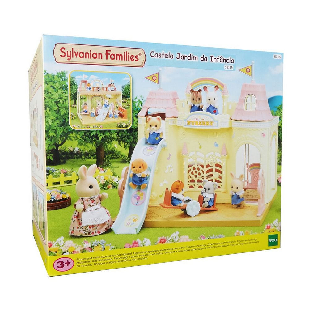 Encontraproduto.com.br - Sylvanian Families - Castelo Jardim Da Infância - Epoch Magia