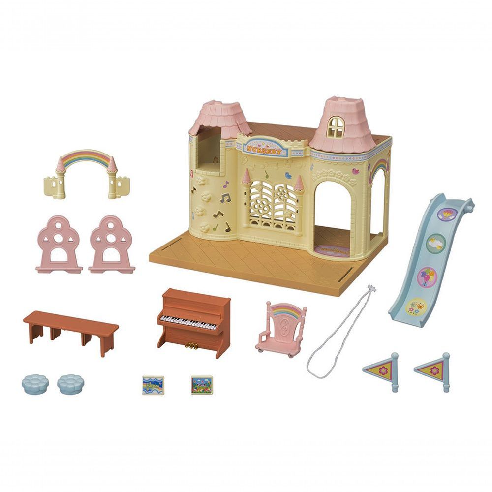 Encontraproduto.com.br - Sylvanian Families - Castelo Jardim Da Infância - Epoch Magia