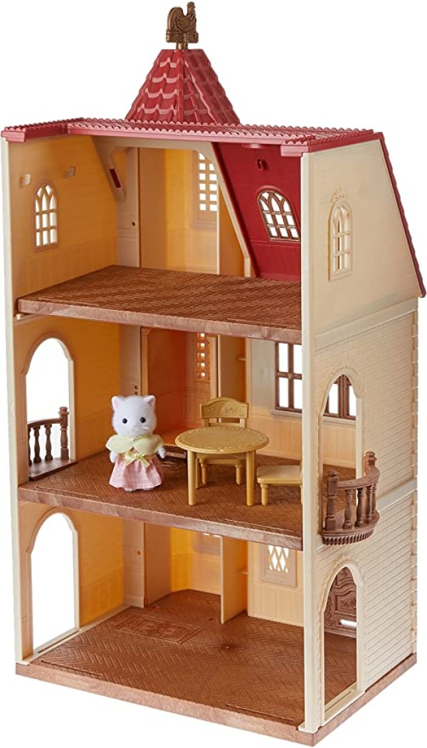 Encontraproduto.com.br - Sylvanian Families - Casa Com Torre e Telhado - Epoch