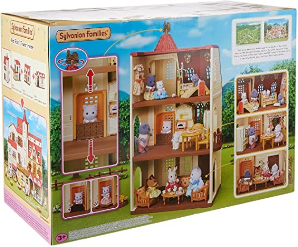 Encontraproduto.com.br - Sylvanian Families - Casa Com Torre e Telhado - Epoch