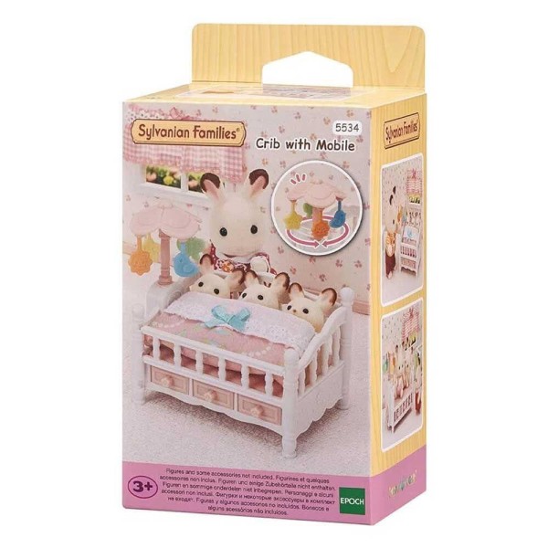 Encontraproduto.com.br - Berço Com Móbile Sylvanian Families 5534