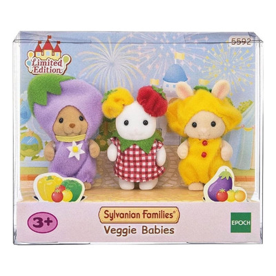 Encontraproduto.com.br - Sylvanian Families - Bebê Vegetarianos - Epoch Magia
