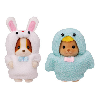 Encontraproduto.com.br - Sylvanian Families - Fantasia - Coelho e Cachorro - Epoch Magia