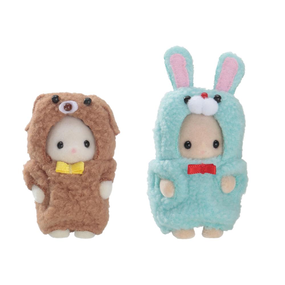 Encontraproduto.com.br - Sylvanian Families - Fantasia - Coelho e Cachorro - Epoch Magia