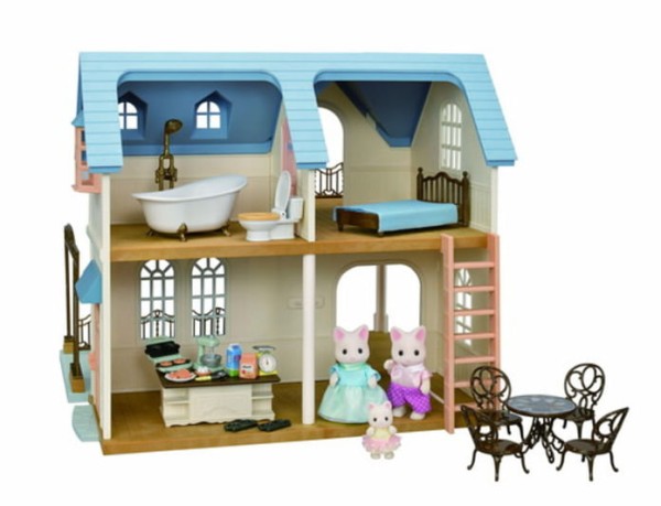 Encontraproduto.com.br - Playset Sylvanian Families Epoch Courtyard Home Gift Set
