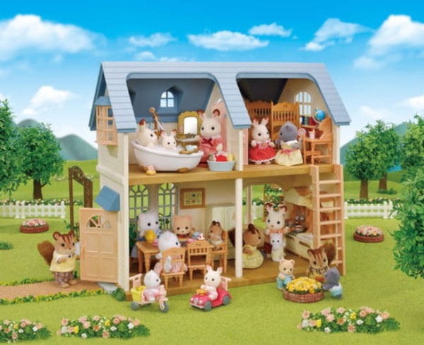 Encontraproduto.com.br - Playset Sylvanian Families Epoch Courtyard Home Gift Set