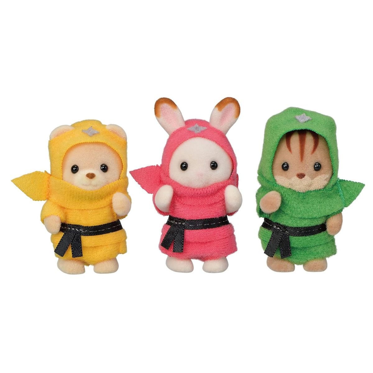Encontraproduto.com.br - Sylvanian Families - Baby Trio Ninja - Epoch Magia