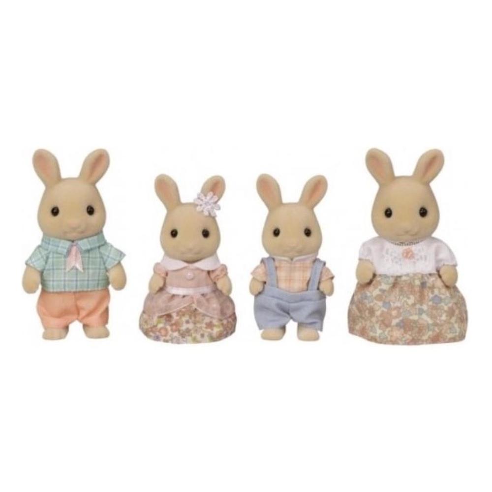 Encontraproduto.com.br - Sylvanian Families - Familia dos Coelhos de Leite EPOCH MAGIA