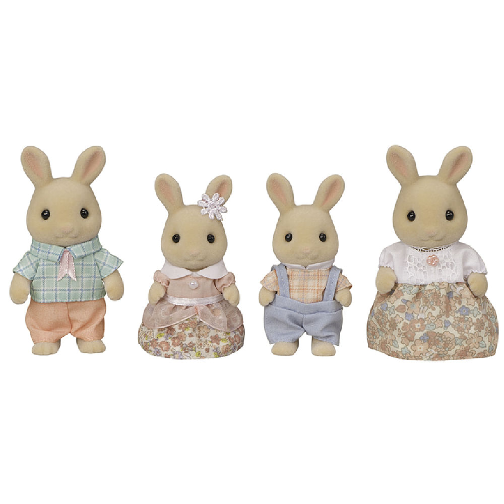 Encontraproduto.com.br - Sylvanian Families - Familia dos Coelhos de Leite EPOCH MAGIA