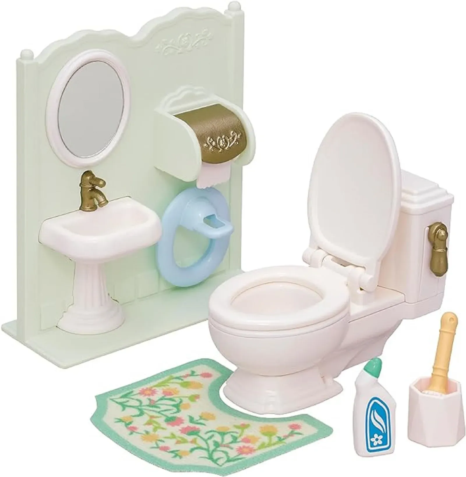 Encontraproduto.com.br - Acessórios E Móveis - Sylvanian Families - Toalete - Epoch Magia