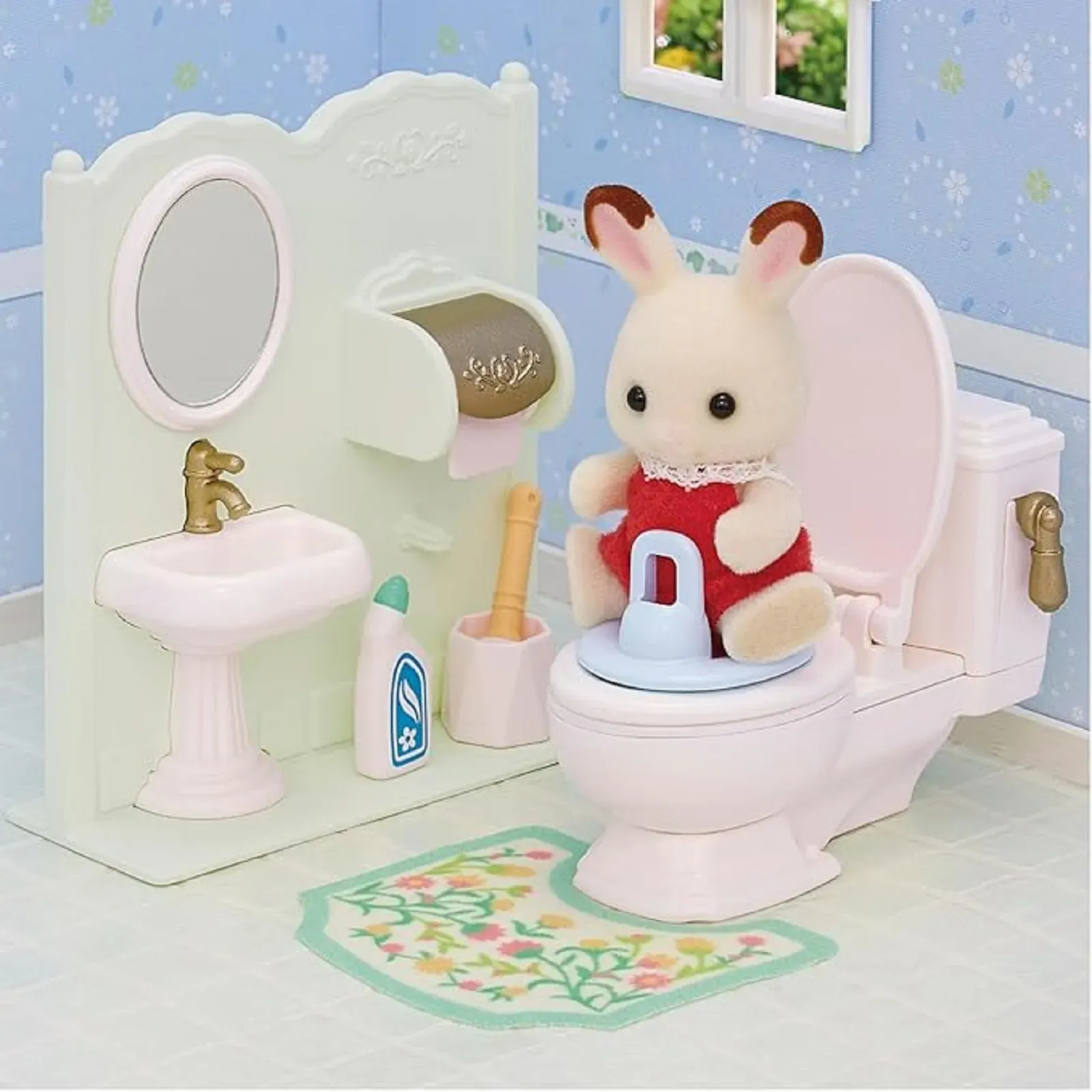 Encontraproduto.com.br - Acessórios E Móveis - Sylvanian Families - Toalete - Epoch Magia