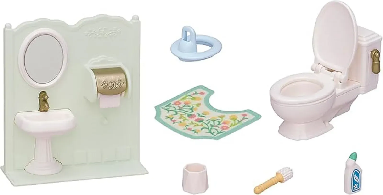 Encontraproduto.com.br - Acessórios E Móveis - Sylvanian Families - Toalete - Epoch Magia
