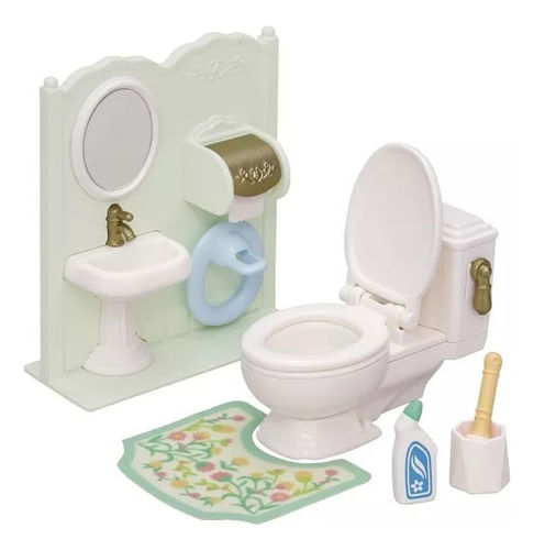 Encontraproduto.com.br - Acessórios E Móveis - Sylvanian Families - Toalete - Epoch Magia