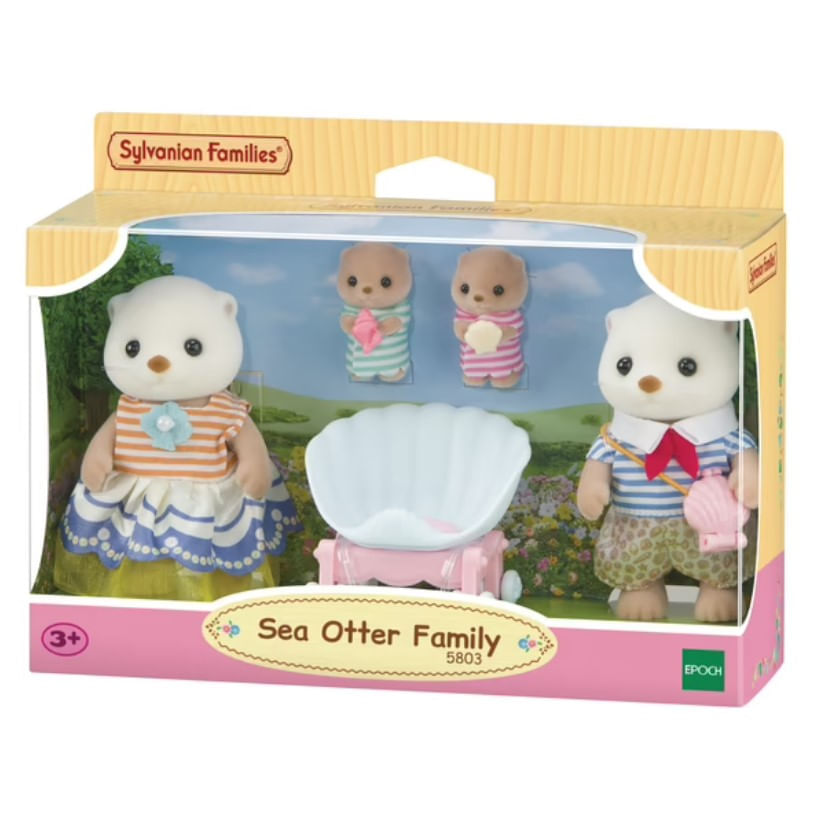 Encontraproduto.com.br - Sylvanian Families - Familia de Lontras Marinhas EPOCH MAGIA