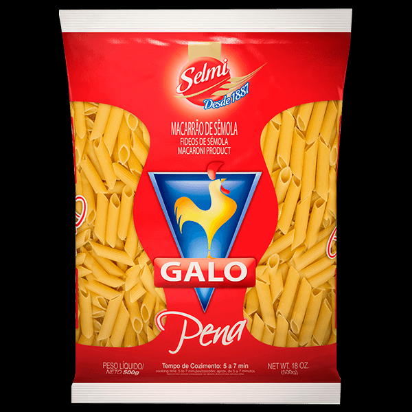 Massa de Semolina Galo Pena 500g