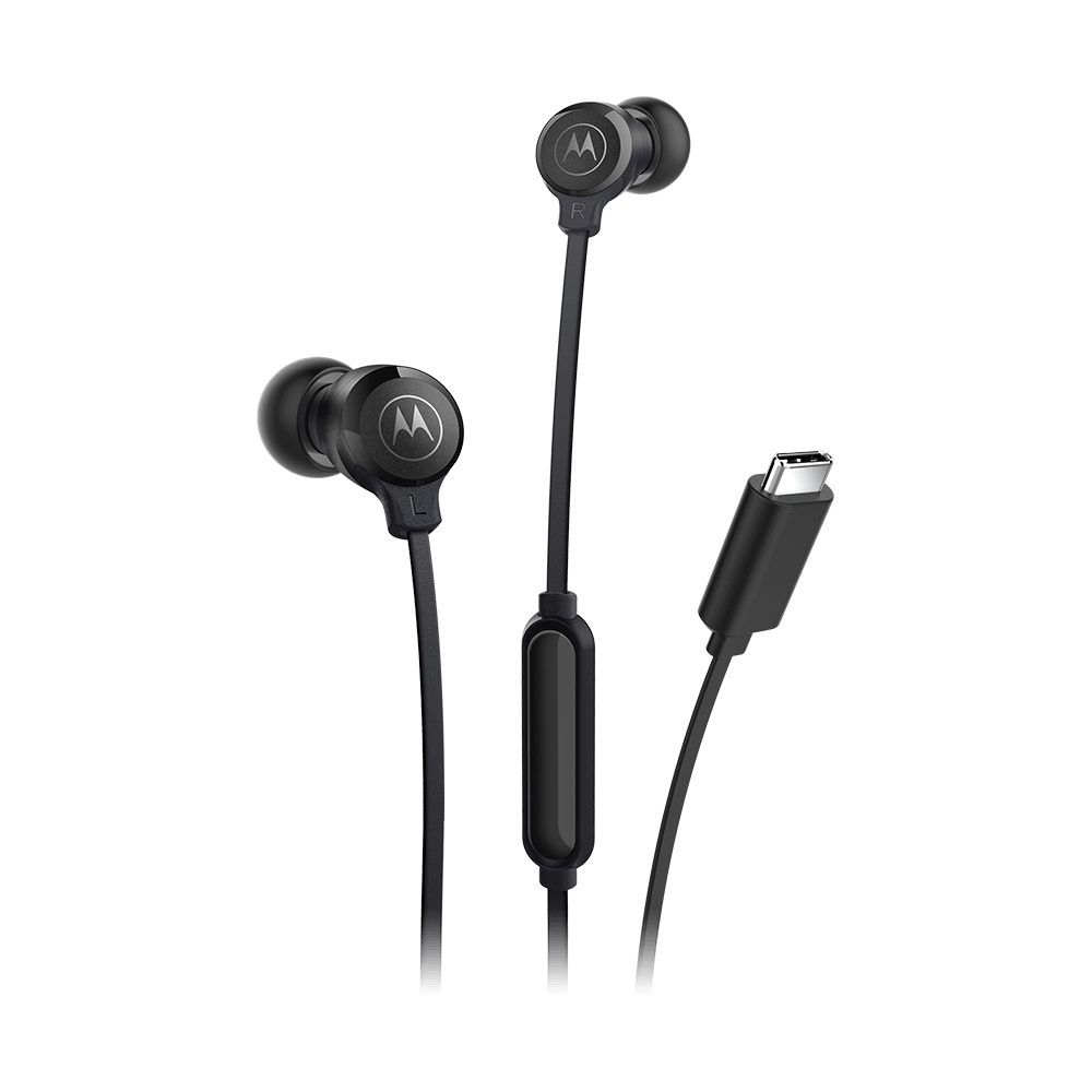 Fone De Ouvido Intra Auricular Motorola Earbuds 3C-S Tipo-C Preto (MP)