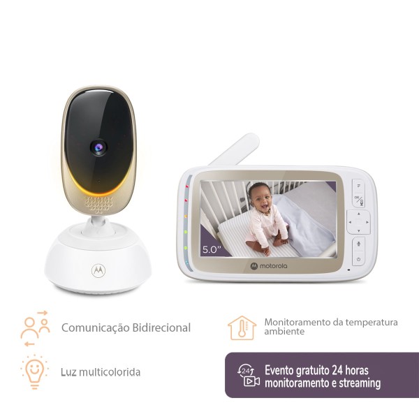 Encontraproduto.com.br - Babá Eletrônica COMFORT VM85 CONNECT LCD 5.0 Wi-Fi Motorola