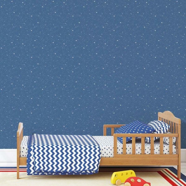 Encontraproduto.com.br - Papel de Parede G78408 Espaço Sideral - Azul e Gliter Tiny Tots 2 - G78408