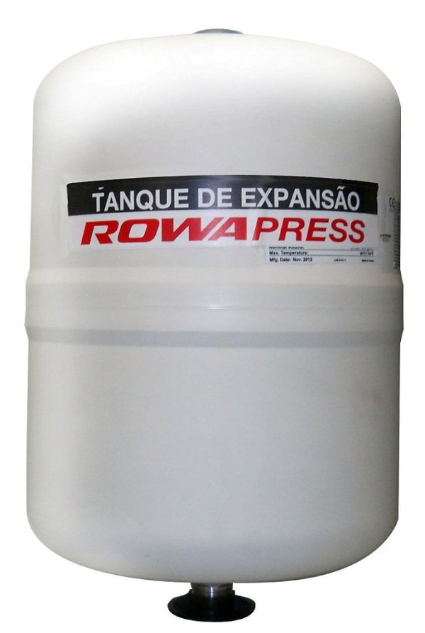 Encontraproduto.com.br - Tanque de Expansão Aço Carbono Vertical 24 Litros Rowa