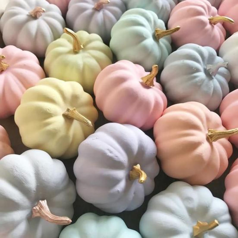 Encontraproduto.com.br - Molde de Velas Artesanal Antiaderente em Forma de Abóbora
