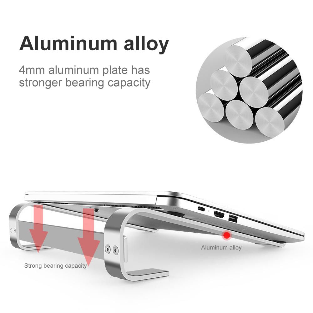 Encontraproduto.com.br - Suporte para Laptop de Alumínio com Aumento de Altura e Dissipação de Calor