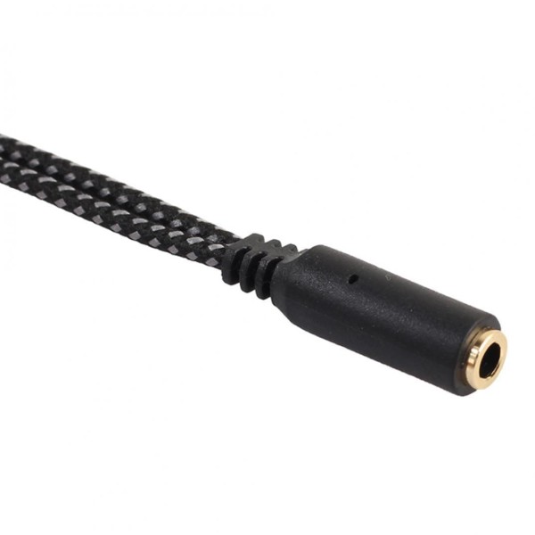 Encontraproduto.com.br - Adaptador de Cabo Divisor de Áudio de 3,5mm com 2 Conectores Masculinos e 1 Fêmea