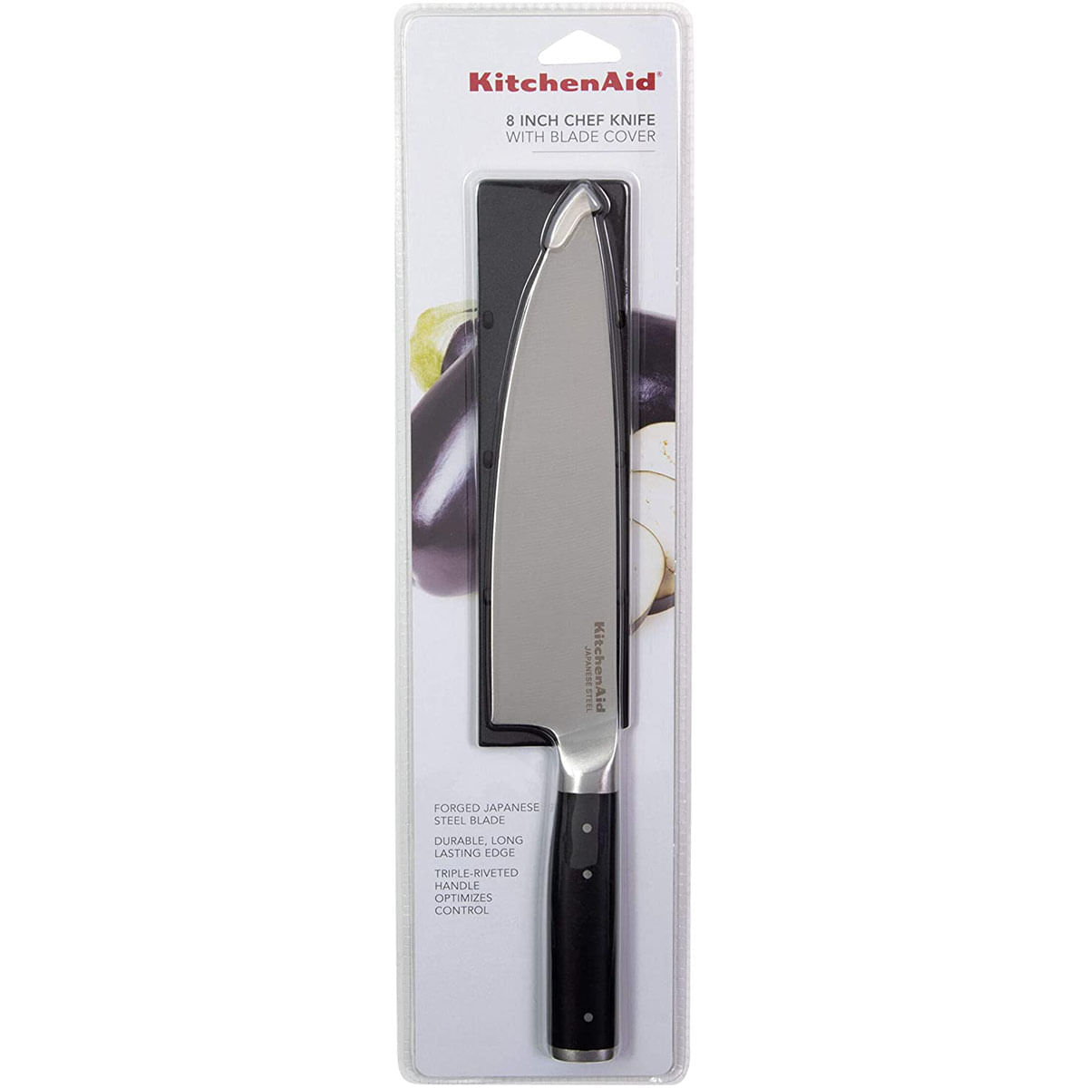 Encontraproduto.com.br - Faca Chef Forjada com Capa Protetora 8