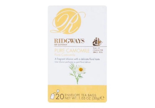 Encontraproduto.com.br - Chá de Camomila Ridgways 30g: Relaxe com o Chá de Camomila da Ridgways. Uma embalagem de 30g para momentos de serenidade.