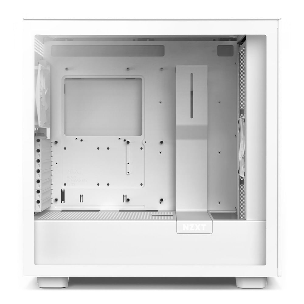 Encontraproduto.com.br - Gabinete Gamer NZXT H7 Vidro Temperado Com Fans Mid Tower ATX Branco - CM-H71BW-01