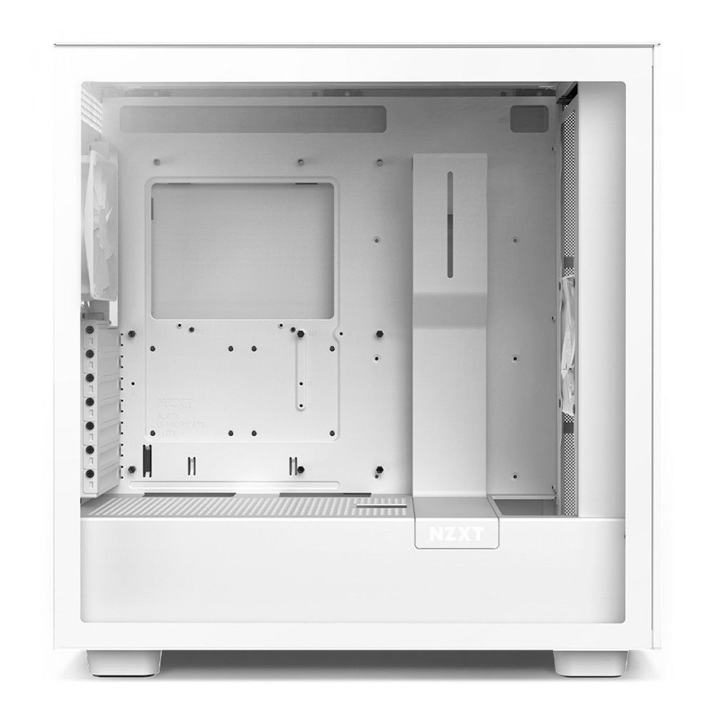 Encontraproduto.com.br - Gabinete Gamer NZXT H7 Vidro Temperado Com Fans Mid Tower ATX Branco - CM-H71BW-01