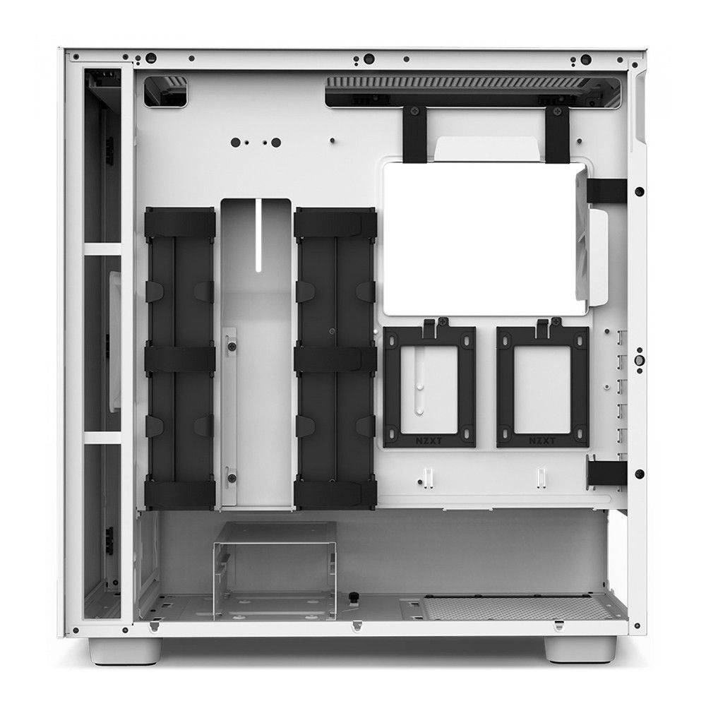 Encontraproduto.com.br - Gabinete Gamer NZXT H7 Vidro Temperado Com Fans Mid Tower ATX Branco - CM-H71BW-01