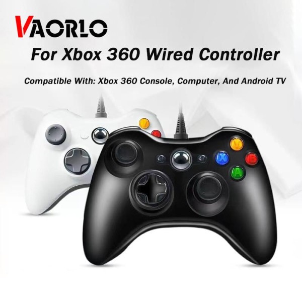 Encontraproduto.com.br - Controle USB com Fio VAORLO para Xbox 360/ Slim Microsoft