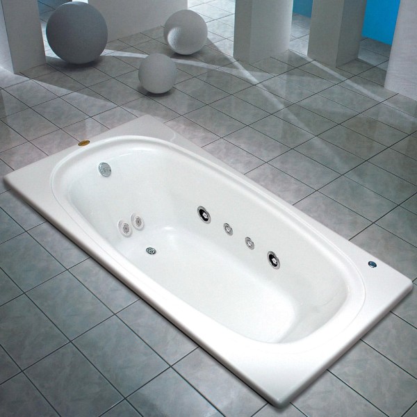Encontraproduto.com.br - Banheira Jacuzzi Bianca com Aquecedor 8 jatos em Acrílico 184x123x52cm