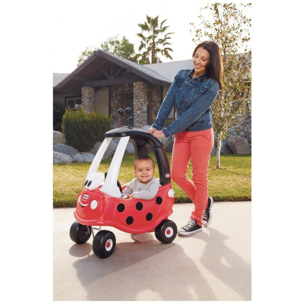Encontraproduto.com.br - Carrinho de Passeio Infantil para Crianças de 2 a 5 Anos, LadyBug, LITTLE TIKES 173059E3, Vermelho