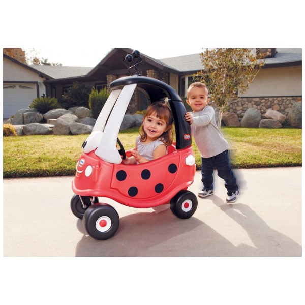Encontraproduto.com.br - Carrinho de Passeio Infantil para Crianças de 2 a 5 Anos, LadyBug, LITTLE TIKES 173059E3, Vermelho